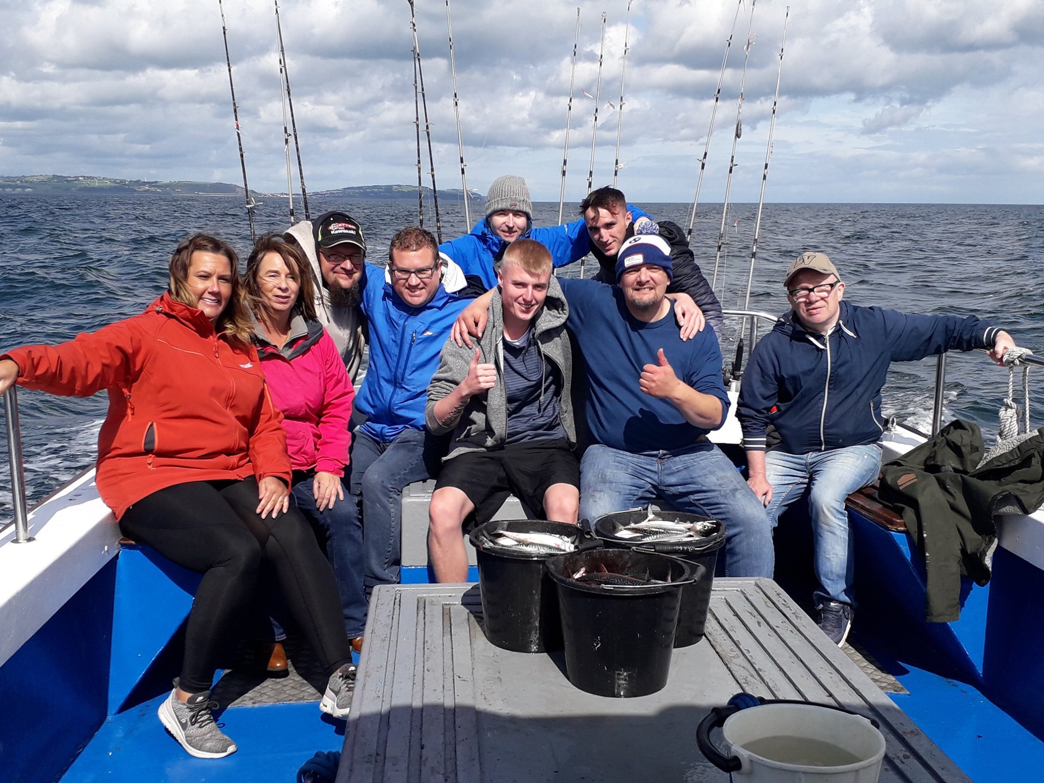 Summer fishing trip with residents and staff
